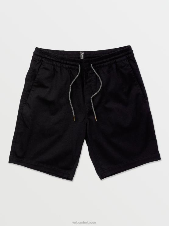 Hommes Volcom noir frickin short taille élastique ZJ48F213