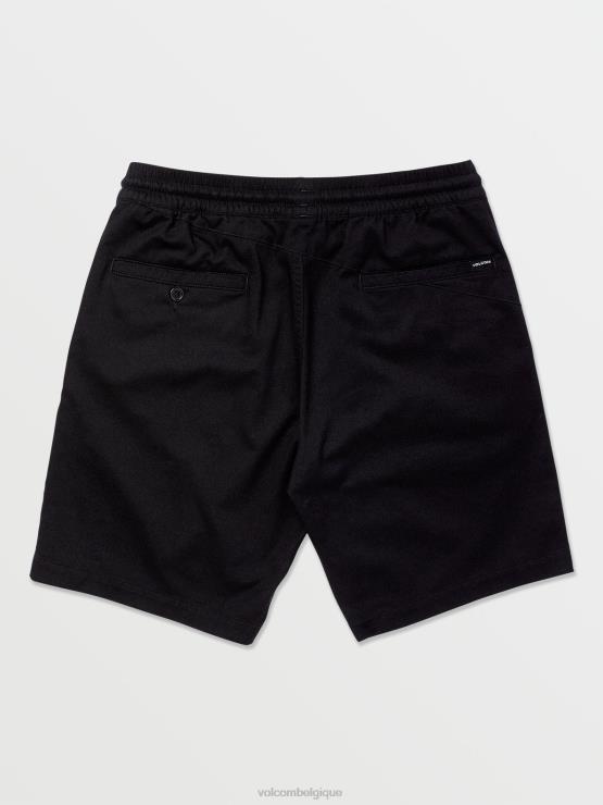 Hommes Volcom noir frickin short taille élastique ZJ48F213