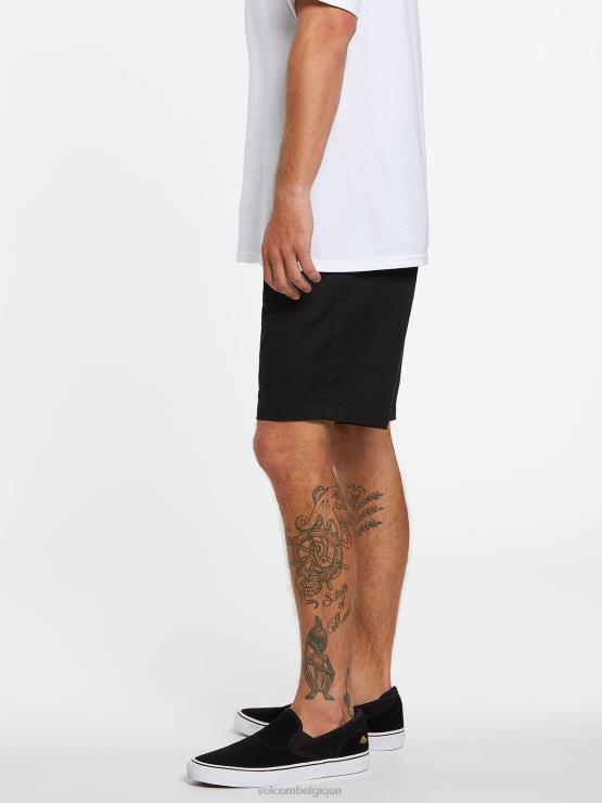 Hommes Volcom noir frickin short taille élastique ZJ48F213