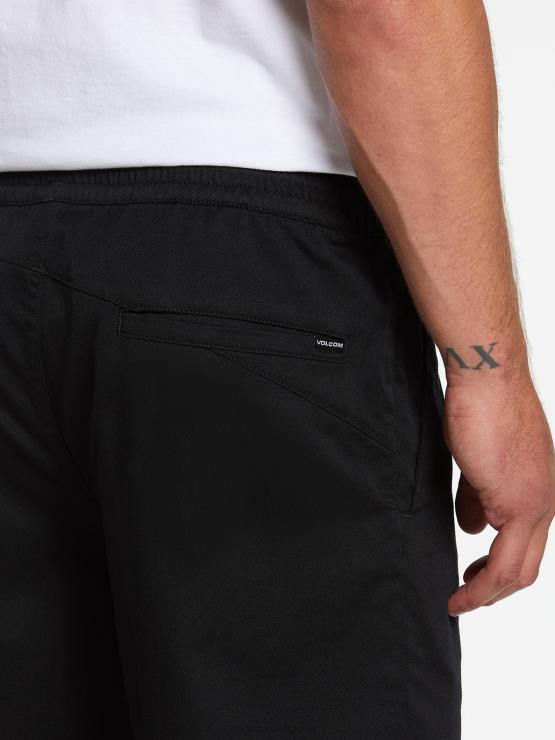 Hommes Volcom noir frickin short taille élastique ZJ48F213