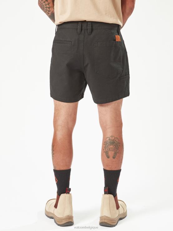 Hommes Volcom noir short de travail biseauté ZJ48F239