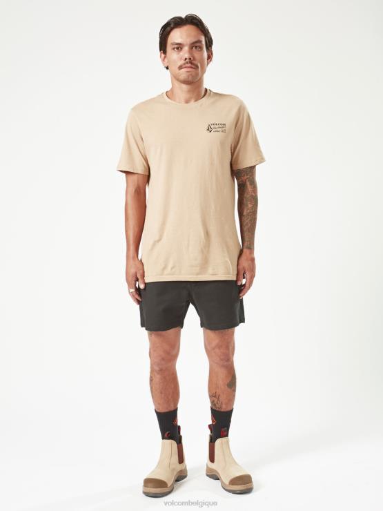 Hommes Volcom noir short de travail biseauté ZJ48F239