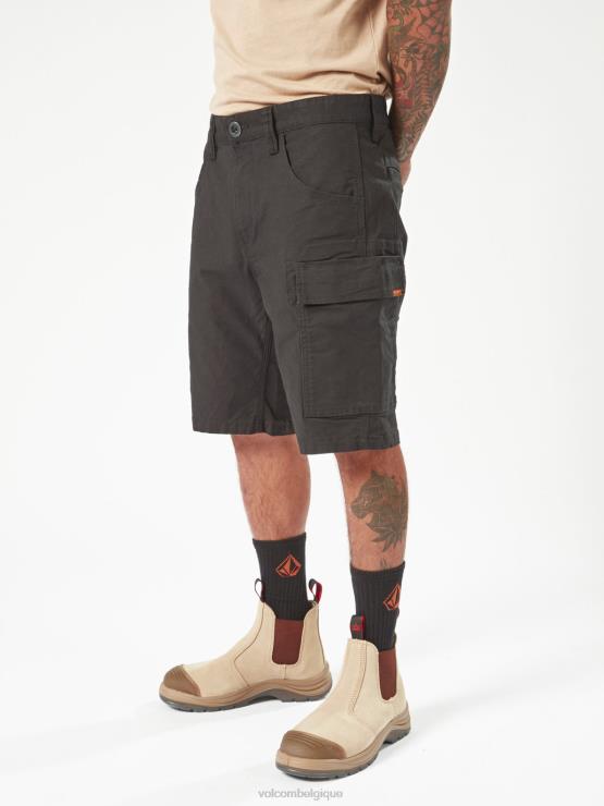Hommes Volcom noir short de travail à étrier ZJ48F205
