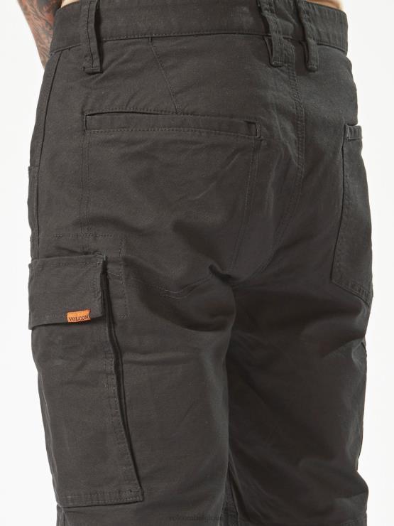 Hommes Volcom noir short de travail à étrier ZJ48F205