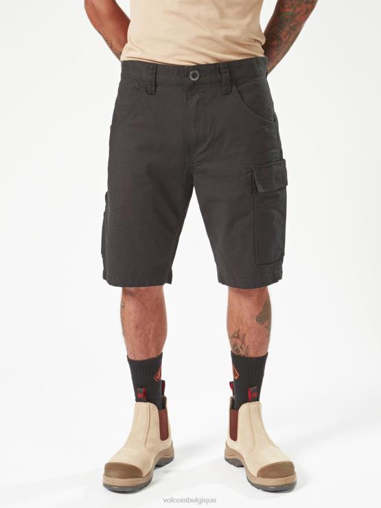 Hommes Volcom noir short de travail à étrier ZJ48F205