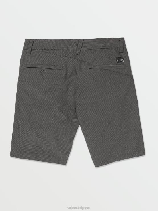 Hommes Volcom noir short flammé frickin cross shred ZJ48F240