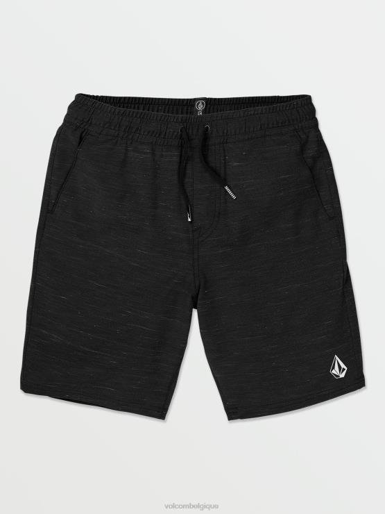 Hommes Volcom noir short hybride discret ZJ48F203