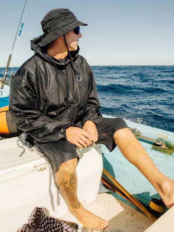 Hommes Volcom noir short hybride surf vitals balaram stack ZJ48F222