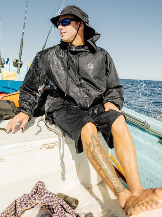 Hommes Volcom noir short hybride surf vitals balaram stack ZJ48F222