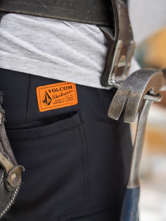 Hommes Volcom noir short hybride workwear slab ZJ48F207