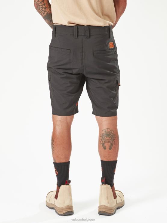 Hommes Volcom noir short hybride workwear slab ZJ48F207
