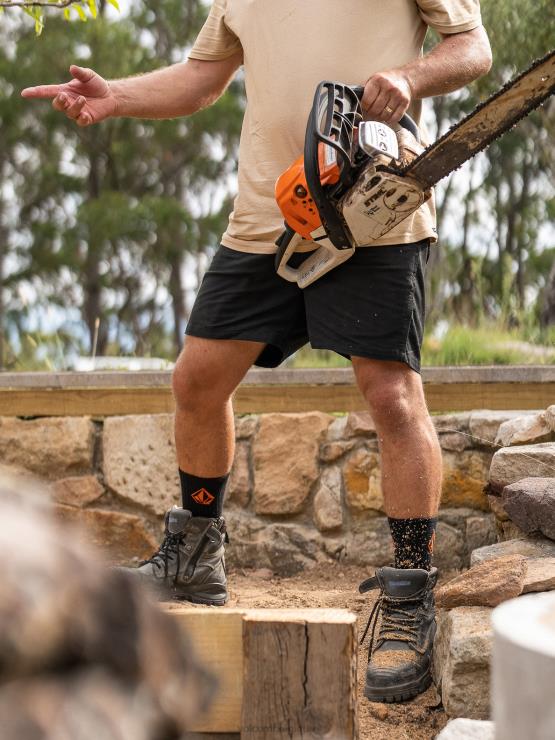 Hommes Volcom noir short taille élastique caliper workwear ZJ48F244