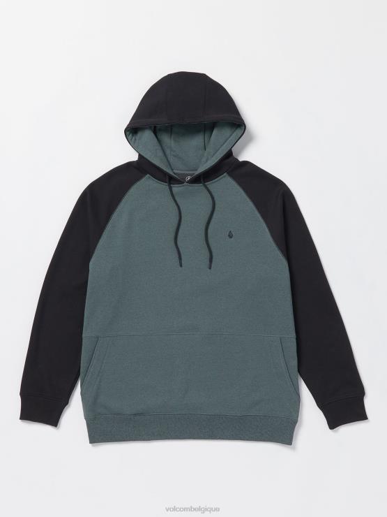 Hommes Volcom ardoise foncée sweat à capuche homak ZJ48F174