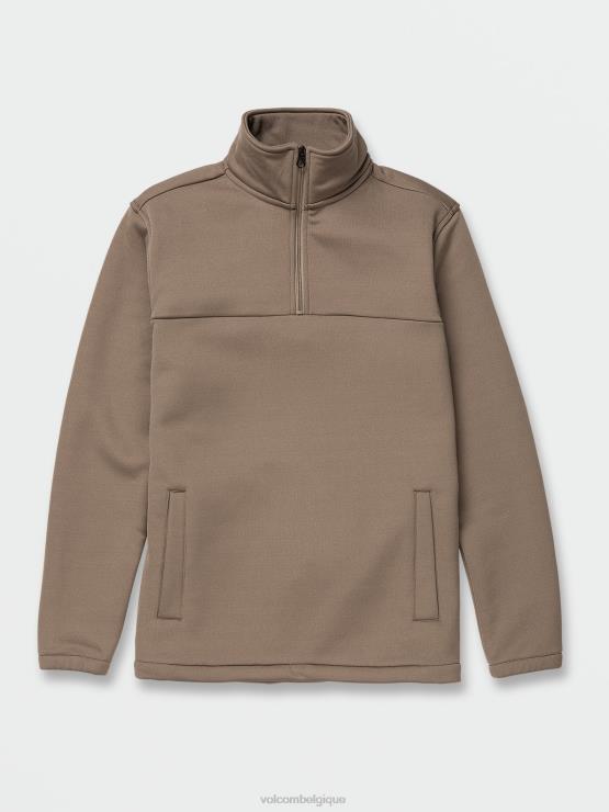 Hommes Volcom bringé pull workwear en molleton zippé ZJ48F170