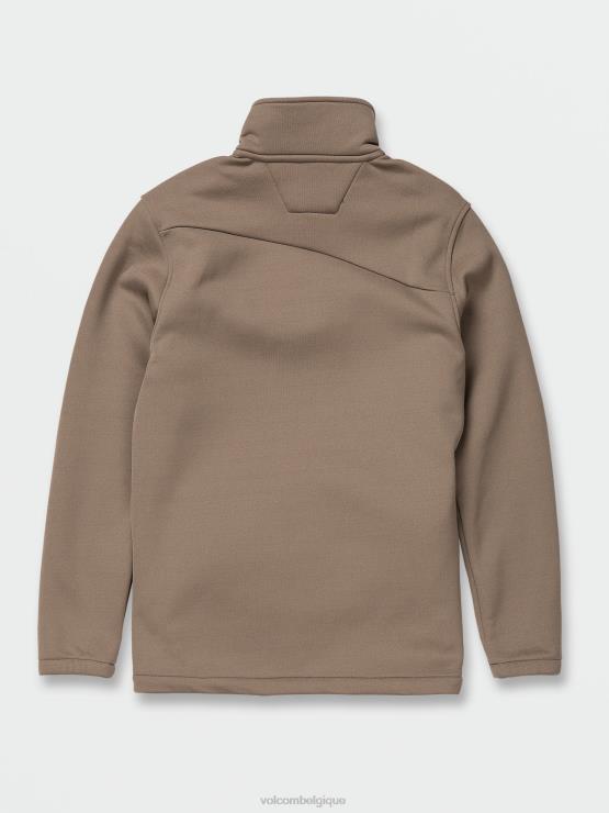 Hommes Volcom bringé pull workwear en molleton zippé ZJ48F170