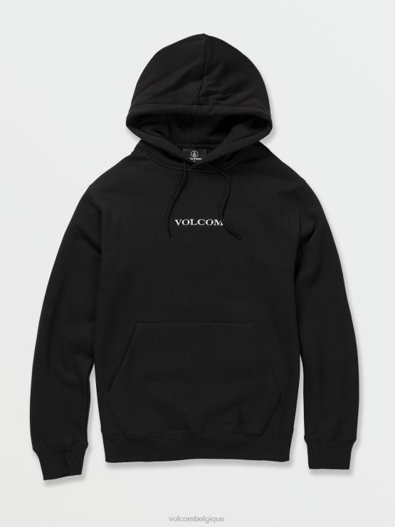 Hommes Volcom noir sweat à capuche en pierre ZJ48F184