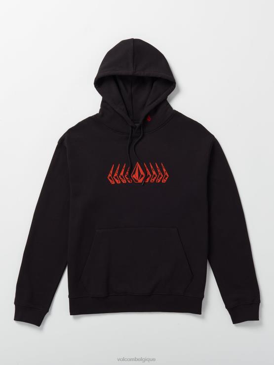 Hommes Volcom noir sweat à capuche en watanite ZJ48F185