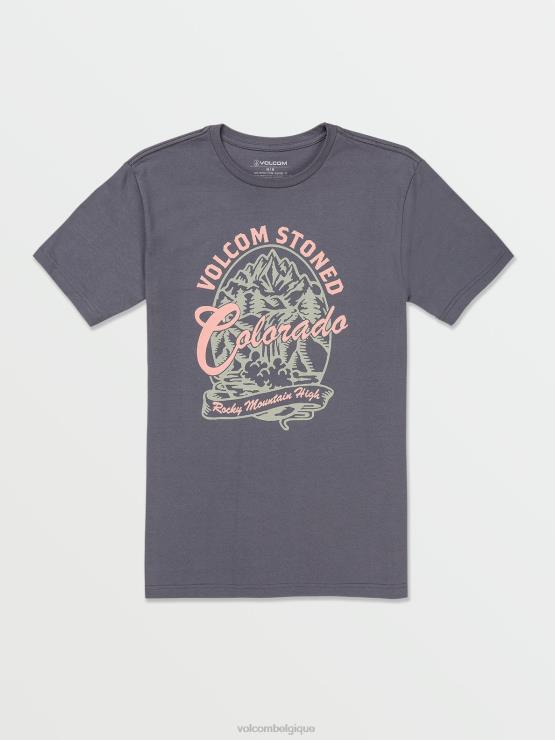 Hommes Volcom ardoise foncée t-shirt colorado à manches courtes ZJ48F105