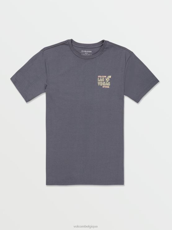 Hommes Volcom ardoise foncée vegas happening name drop t-shirt à manches courtes ZJ48F106