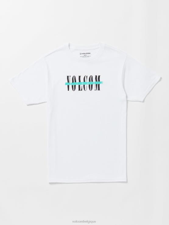 Hommes Volcom blanc t-shirt à manches courtes ZJ48F47
