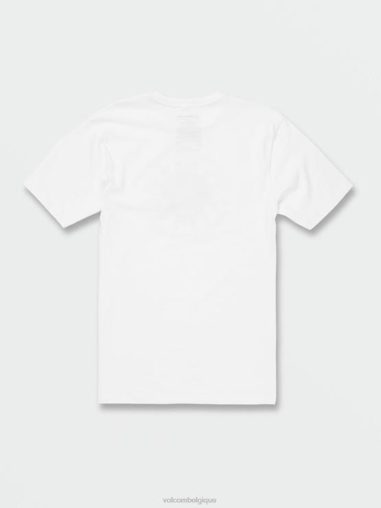 Hommes Volcom blanc t-shirt à manches courtes las vegas ZJ48F103