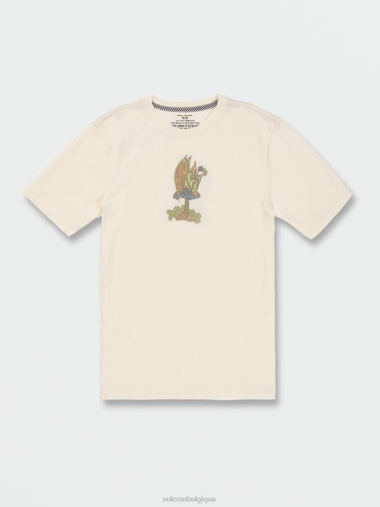 Hommes Volcom blanc t-shirt manches courtes magicien de skate vitals ZJ48F4