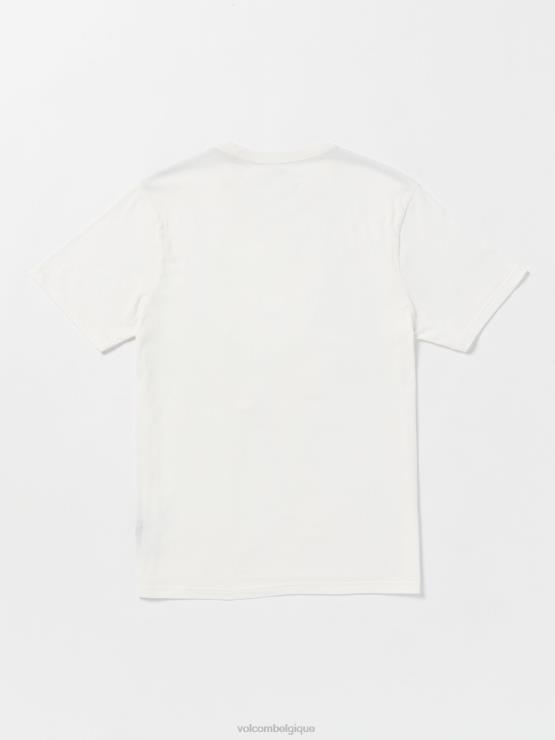Hommes Volcom blanc t-shirt à manches courtes section ferme à fil ZJ48F26