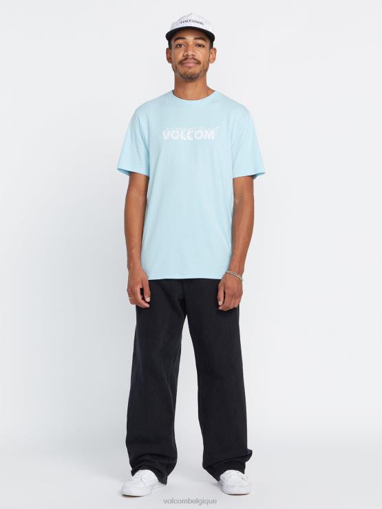 Hommes Volcom bleu brumeux t-shirt à manches courtes firefight ZJ48F46