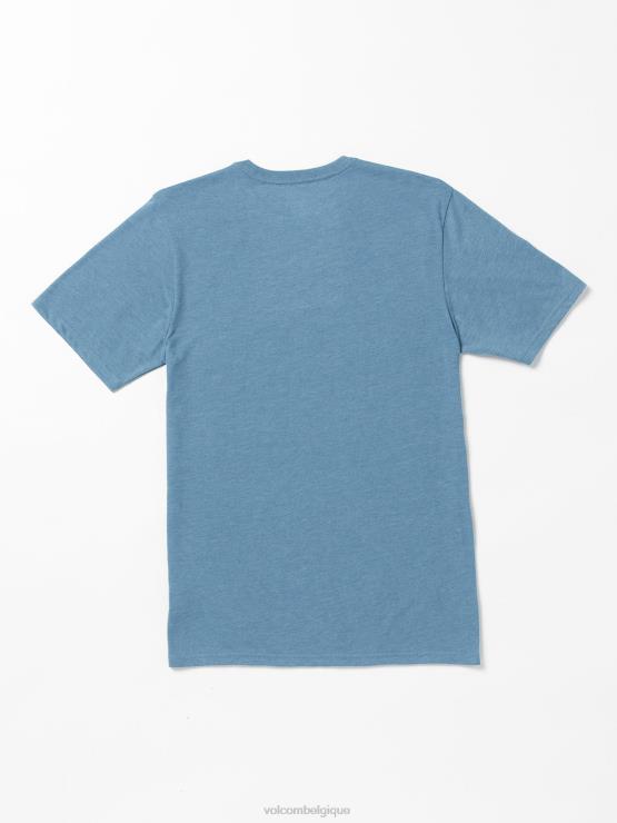Hommes Volcom bruyère crête indigo t-shirt à manches courtes ZJ48F50