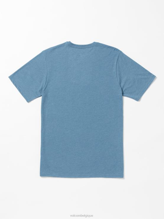 Hommes Volcom bruyère crête indigo t-shirt visualizer à manches courtes ZJ48F24