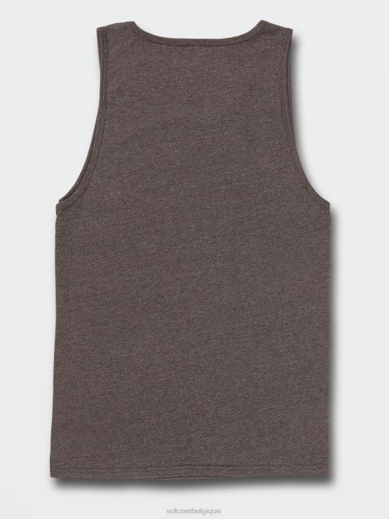 Hommes Volcom bruyère noir foncé réservoir de bruyère solide ZJ48F113