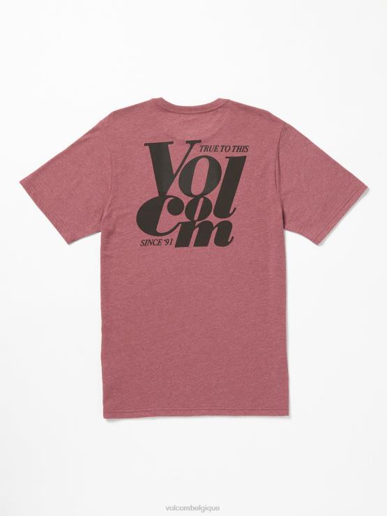 Hommes Volcom bruyère sang de boeuf t-shirt à manches courtes ZJ48F21