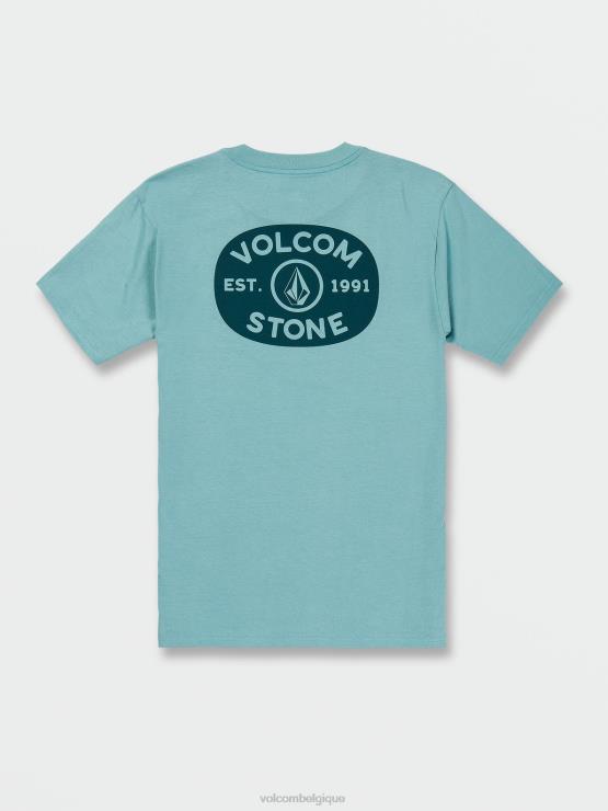 Hommes Volcom cali bleu chiné produire un t-shirt à manches courtes ZJ48F88
