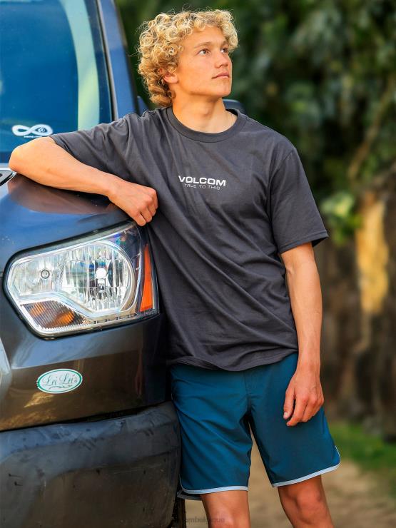 Hommes Volcom charbon t-shirt à manches courtes neweuro ZJ48F6