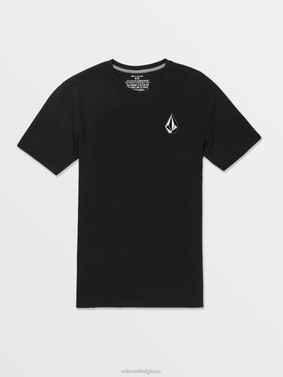 Hommes Volcom combo noir t-shirt iconique à manches courtes ZJ48F60
