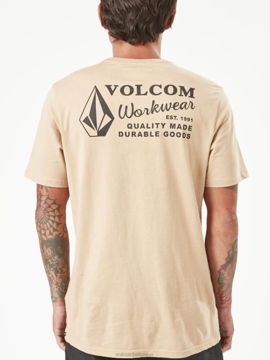 Hommes Volcom gravier t-shirt de travail à manches courtes ZJ48F62
