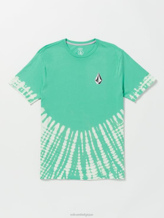 Hommes Volcom méditerranéen t-shirt iconique à manches courtes teint en pierre ZJ48F35