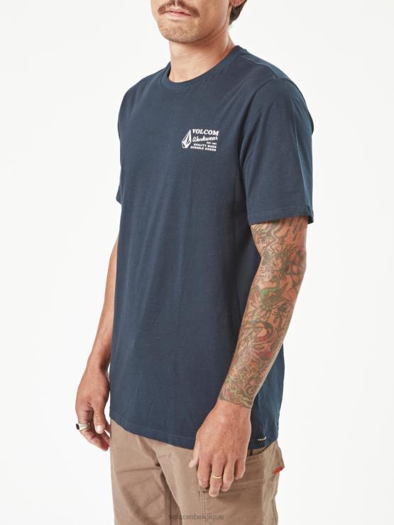 Hommes Volcom marine t-shirt de travail à manches courtes ZJ48F63