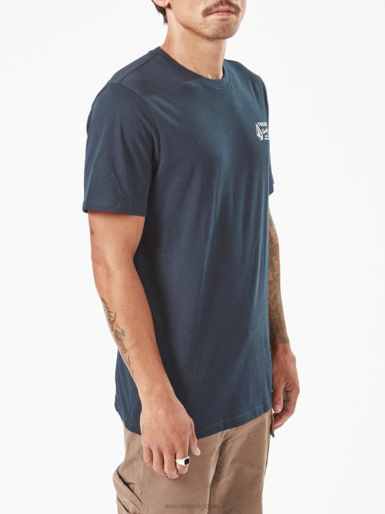 Hommes Volcom marine t-shirt de travail à manches courtes ZJ48F63