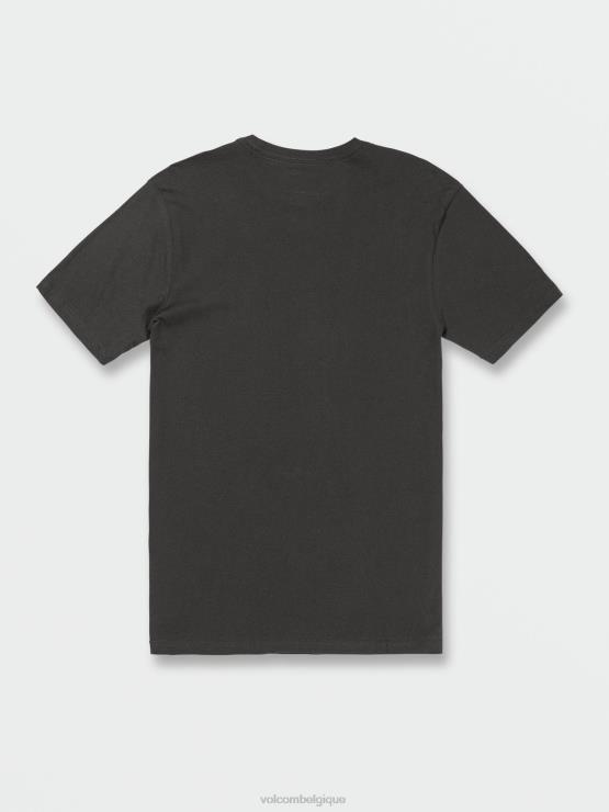 Hommes Volcom millésime noir t-shirt à manches courtes immergé de la ferme au fil ZJ48F119