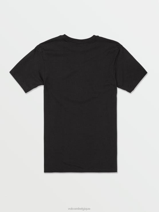 Hommes Volcom noir t-shirt californien à manches courtes ZJ48F98
