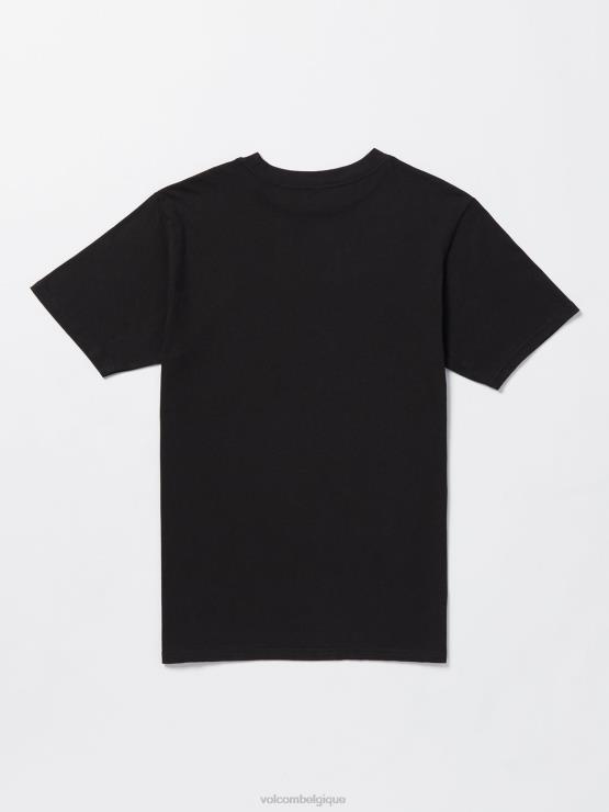 Hommes Volcom noir t-shirt à manches courtes ez peazy ZJ48F11