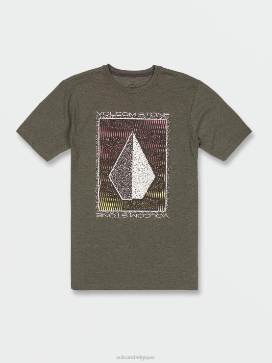 Hommes Volcom olive martini t-shirt concourse à manches courtes ZJ48F69