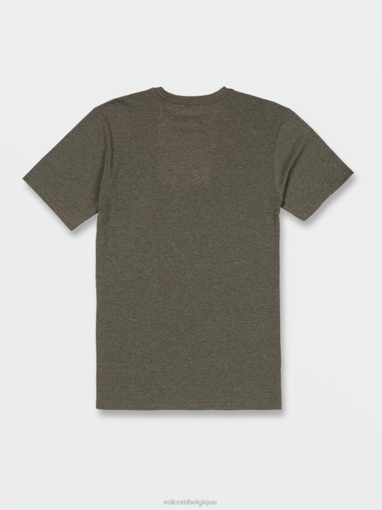 Hommes Volcom olive martini t-shirt concourse à manches courtes ZJ48F69