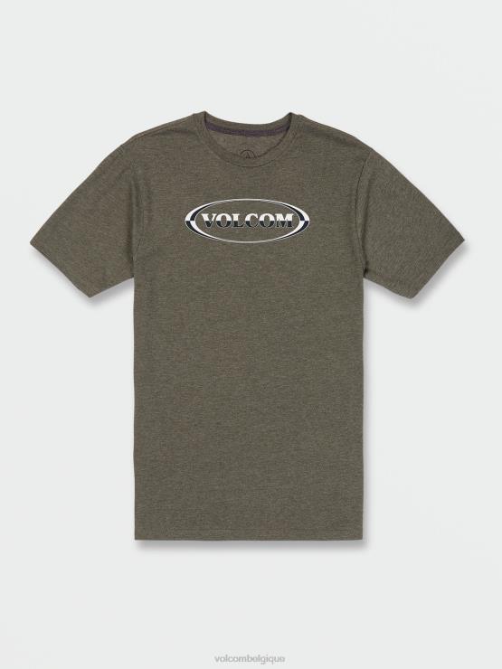 Hommes Volcom olive martini t-shirt à manches courtes ZJ48F70