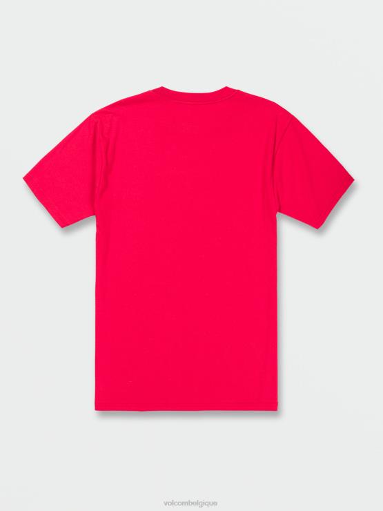Hommes Volcom ruban rouge t-shirt à manches courtes en pierre de cercle ZJ48F118