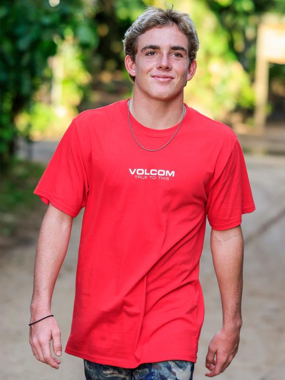 Hommes Volcom ruban rouge t-shirt à manches courtes neweuro ZJ48F8